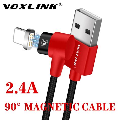 voxlink l design magnetic usb cable for iphone x 8 8plus magnet fast charging data cable for