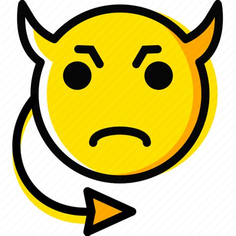 Emoji Emoticon Evil Face Icon