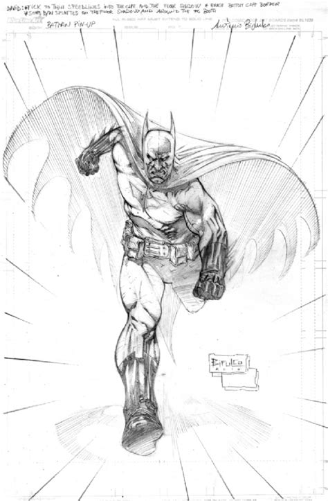 Batman Pin Up Commission In Antonio Bifulcos My Arts Comic Art