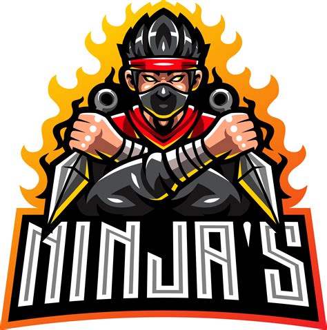 Ninja Esport Mascot Logo By Visink Thehungryjpeg