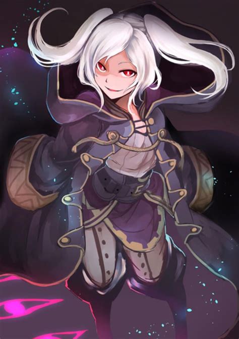 An Anime Character With Long White Hair Wearing Armor And Holding Her Hands Behind Her Back