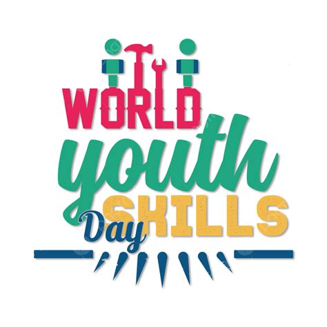 Youth Day Clipart Vector World Youth Skills Day Design 370 World
