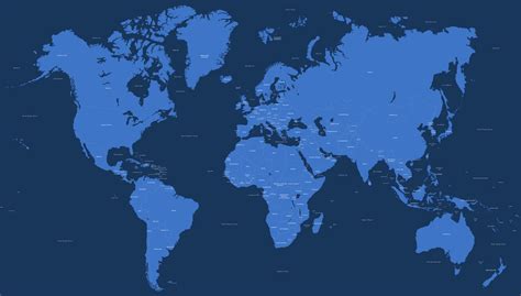 Vector World Map With All Countries - Maproom