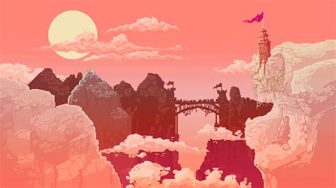 Castle In The Desert Pixel Background Fond Décran Pixel Art Jeux