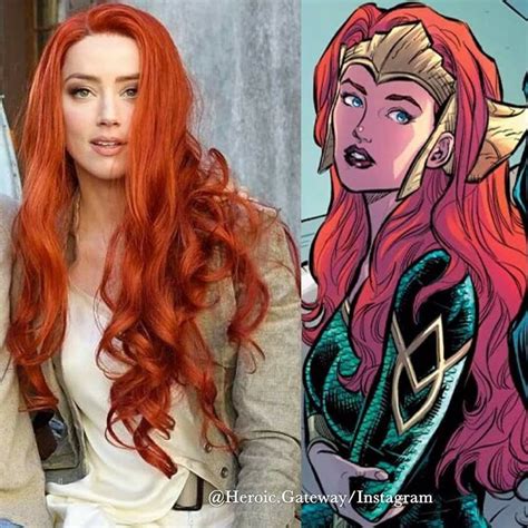 Amber Heard As Mera Vilãs Super Herói Ilustrações