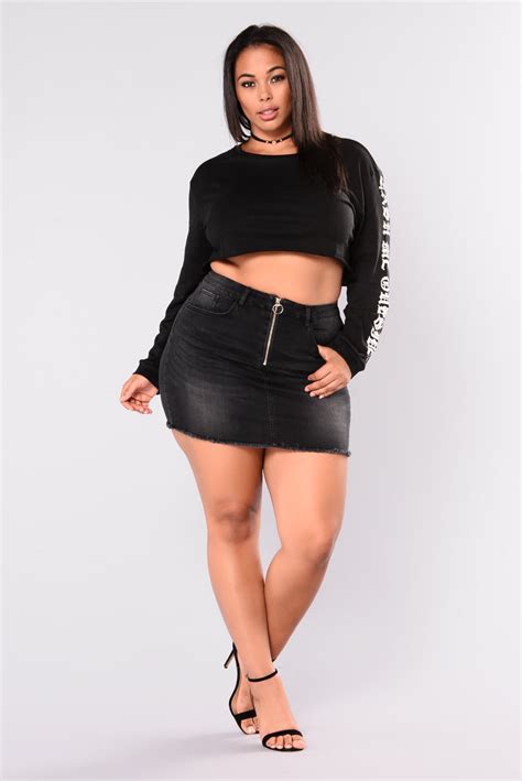 Derek Denim Mini Skirt Black Skirts Fashion Nova