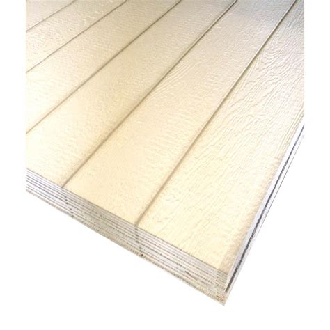 Plywood Siding Panel Duratemp Primed 8 In Oc Nominal 1932 In X 4