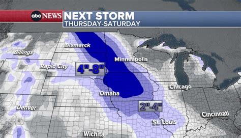 New Winter Storm Headed Toward Midwest Moving Into Northeast By Early