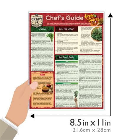 Quickstudy Chef S Guide To Herbs Spices Laminated Reference Guide