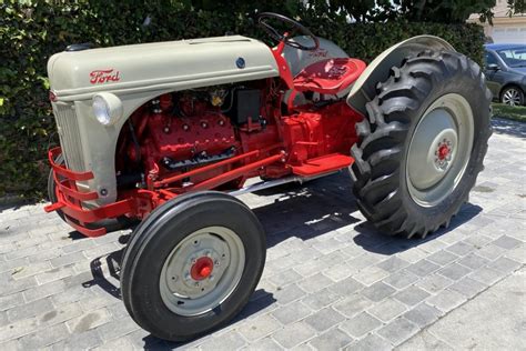 No Reserve Flathead V8 Powered 1950 Ford 8n Tractor For Sale On Bat