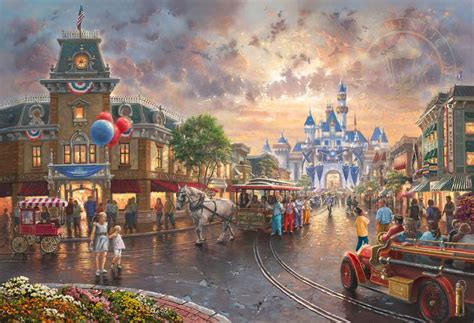 Disneyland 60th Anniversary Limited Edition Canvas Thomas Kinkade