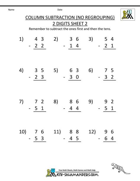 addition  regrouping worksheets  grade  subtraction
