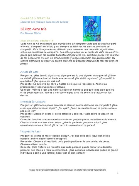 El libro el pez arcoiris en formato pdf. El Pez Arco Iris.pdf | Pescado | Arco iris | Prueba gratuita de 30 días | Scribd
