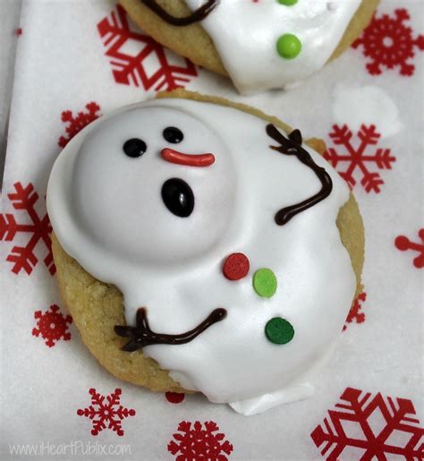 Melting Snowman Cookies Made With Pillsbury™ Purely Simple™ Sugar