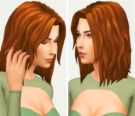 Sims 4 Cc Short Wavy Hair Maxis Match Retdns