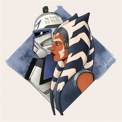 Rex And Ahsoka An Art Print By Jake Bartok In 2020 Star Wars Artwork