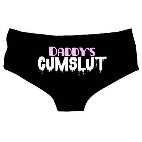 Daddys Cum Slut Knickers Thong Hot Pants Naughty Underwear Ddlg