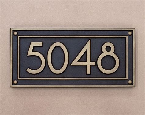 Modern Prairie Horizontal Address Plaque Address Plaque Custom