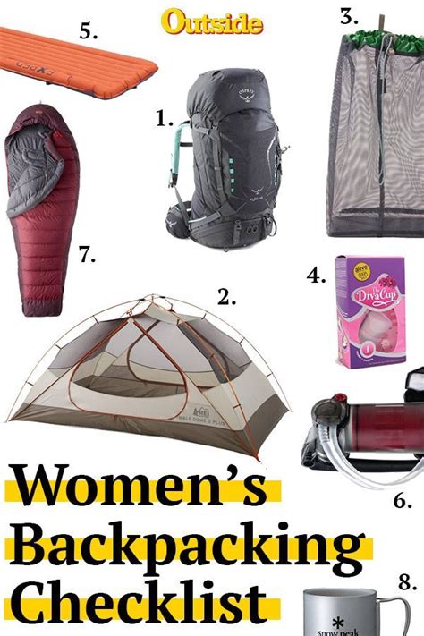Womens Backpacking Checklist What Women Should Have In Their Pack