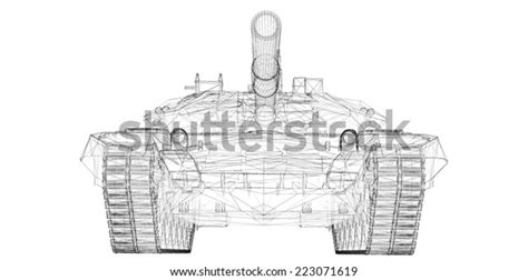 Military Tank Model Body Structure Wire Stock Illustration 223071619
