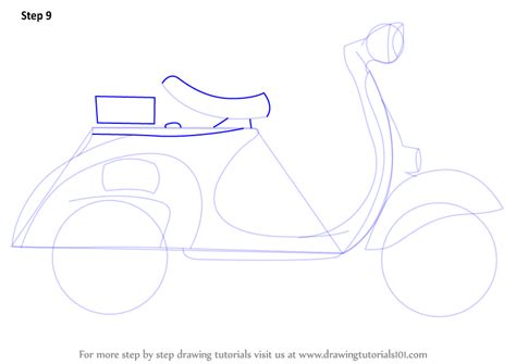 Learn how to draw a bicycle with simple step by step instructions. Learn How to Draw a Scooter (Two Wheelers) Step by Step ...