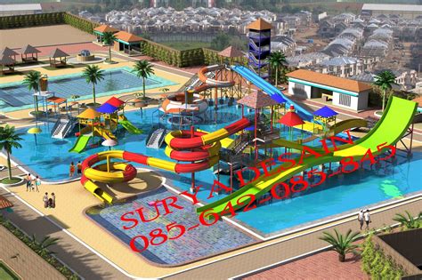 Misalnya pengatur taman di tepian. Proyek Waterboom Gresik Jawa Timur