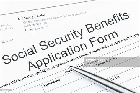 Social Security Benefits Application Form High Res Stock Photo Getty