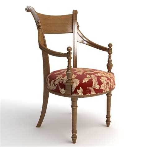 Photorealistic Antique Armchair 3d Model Cgtrader