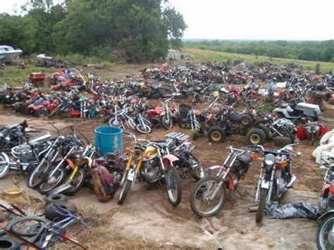 Since 2004, we have parked thousands of dreams in driveways. Motorcycle and ATV salvage yard | Motos anciennes, Voiture ...