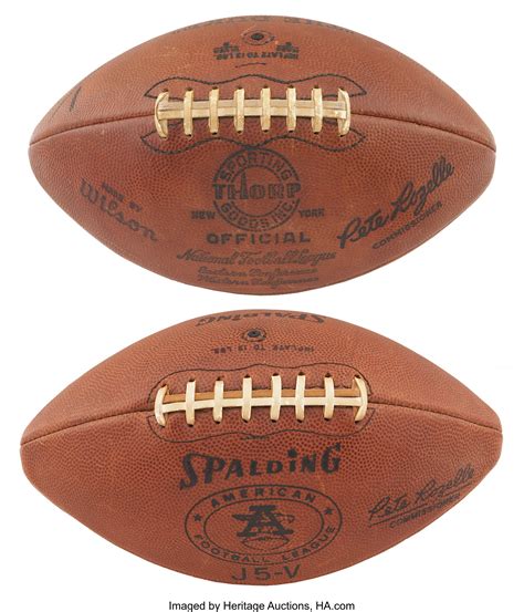 1960s Vintage Afl And Nfl Footballs From The Estate Of David Boss