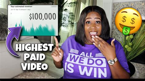 How Much Youtube Paid Me For My 1 Million Viewed Video My Highest