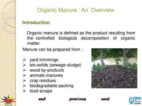 Ppt Organic Manure An Overview Powerpoint Presentation Free
