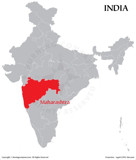 Maharashtra On India Map Where Is Maharashtra
