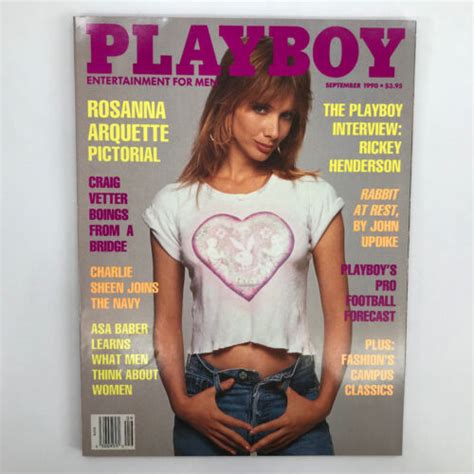 Playboy Magazine September Cover Rosanna Arquette Playmate Kerri
