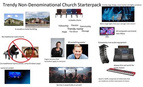 Trendy Non Denominational Church Starter Pack Starterpacks