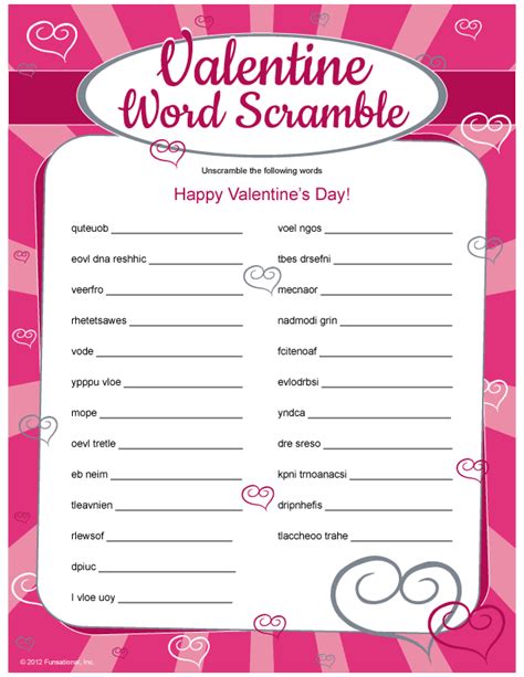 free printable valentine word scramble printable templates 102660 hot sex picture