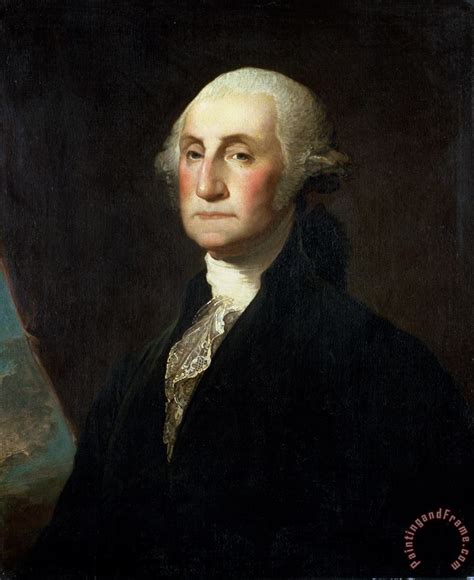 Gilbert Stuart Portrait Of George Washington Painting Portrait Of