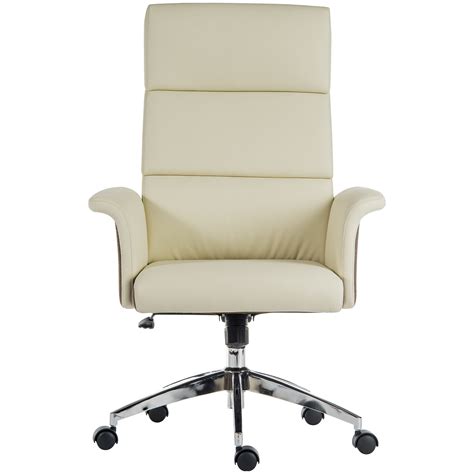 Wahson leather office chair swivel desk chair with thick cushion armless task chair height adjustable for home office (cream) 4.8 out of 5 stars10 £89.99£89.99 free delivery only 3 left in stock. Elegance High Back Leather Look Executive Chair Cream ...