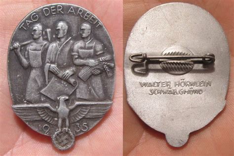 Tag der arbeit 1935 abzeichen (maker e. Tag Der Arbeit Tinnie 1935 | Lakesidetrader