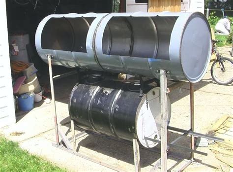 Custom 55 gallon drum fire pit. Full Image for Double Barrel Smoker Plans View Original ...