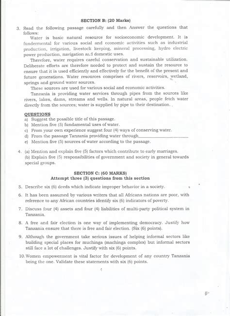 Form Three Study Notes And Past Papers Blog Civics Form Three Annual