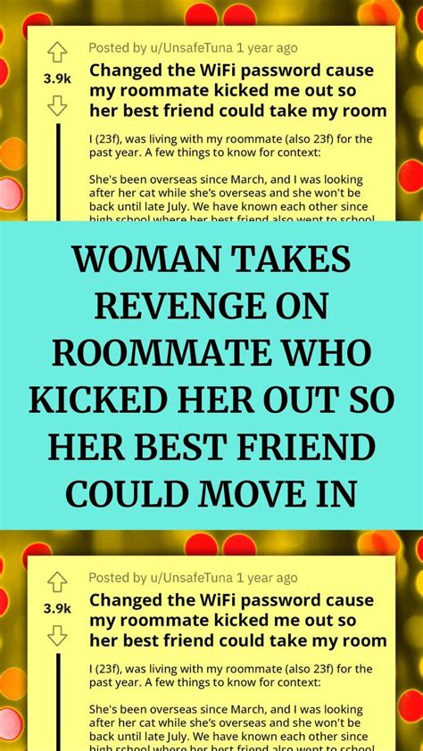 Woman Takes Revenge On Roommate Who Kicked Her Out So Her Best Friend Could Move In Revenge