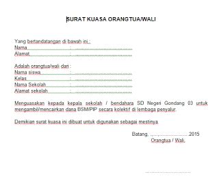 Contoh surat kuasa bank bri untuk penarikan uang tunai. Contoh Surat Kuasa Kepala Sekolah Pengambilan Pip ...