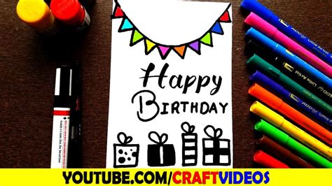 See more ideas about birthday card drawing, birthday cards diy, card drawing. HOW TO DRAW A BIRTHDAY CARD FOR SISTER - YouTube