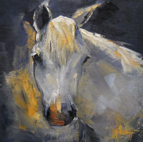 Carol Schiff Daily Painting Studio Horse Portrait Horse Oil Painting