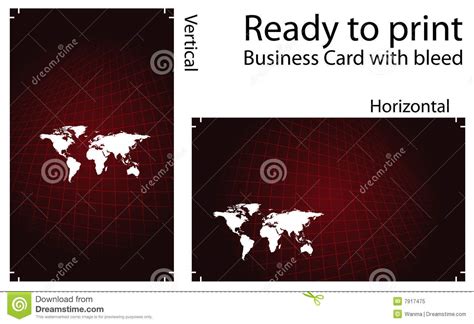 Business cards available from £9 at instantprint. Ready To Print Business Card Royalty Free Stock Photo ...