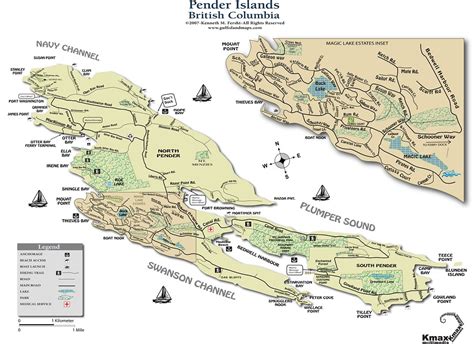 Map Of Pender Island British Columbia This Is The Most Cu Flickr
