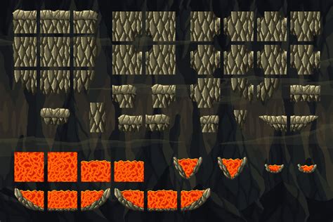 Pixel Art Dungeon Tiles