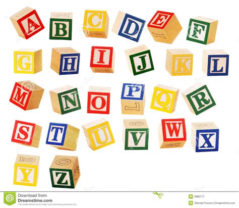 Alphabet Blocks Stock Image Image Of Learn Twenty Spelling 3880177