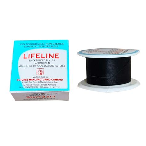 Buy Lifeline Suture Black Braided Silk Dental Equipment Online In